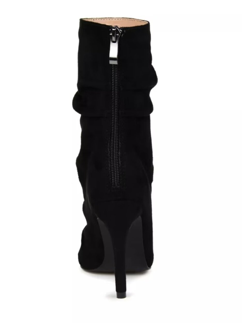 Journee Collection Womens Ankle Rouched Stiletto Dress Booties Shoes Sz 9 NEW - Picture 5 of 8